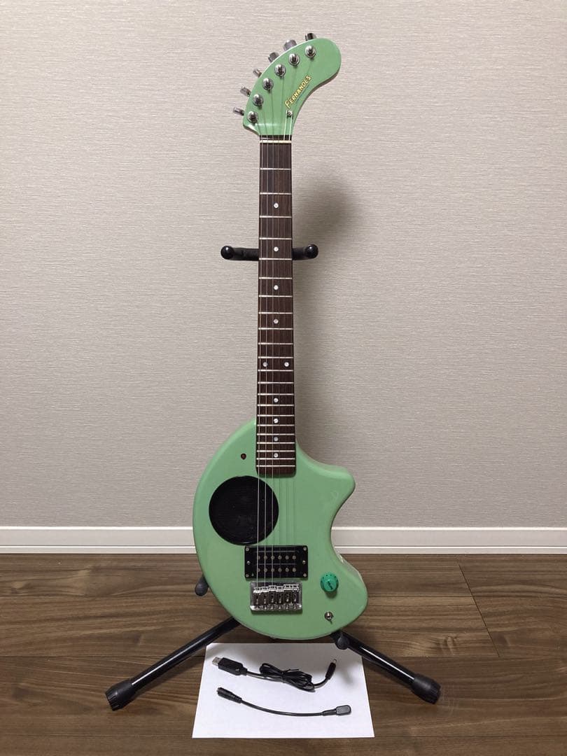 FERNANDES ZO-3 緑 グリーン USBアダプター付き 弦新品 - ギター一 番 安い