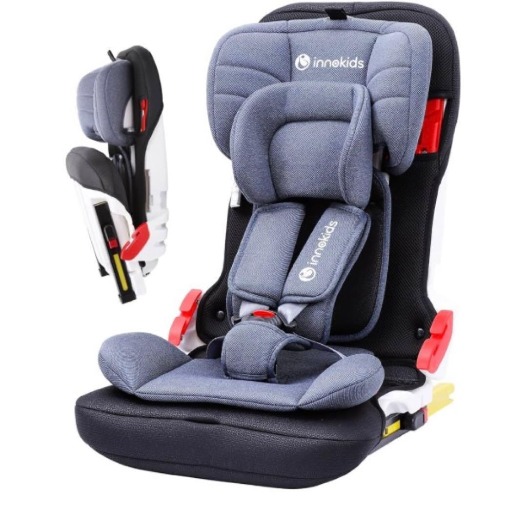 【美品】innokids チャイルドシート ジュニアシート　折り畳み　コンパクト Amazon | innokids チャイルドシート ジュニアシート ISOFIX対応 1歳
