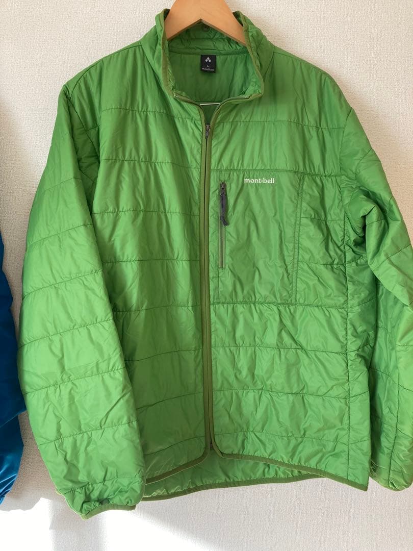 モンベル 3in1 フォールラインパーカー グリーン インナー Lサイズ