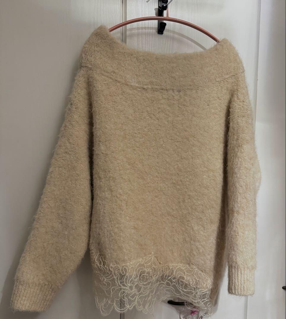 ZARA レースコンビニットセーター S ザラ - メルカリ