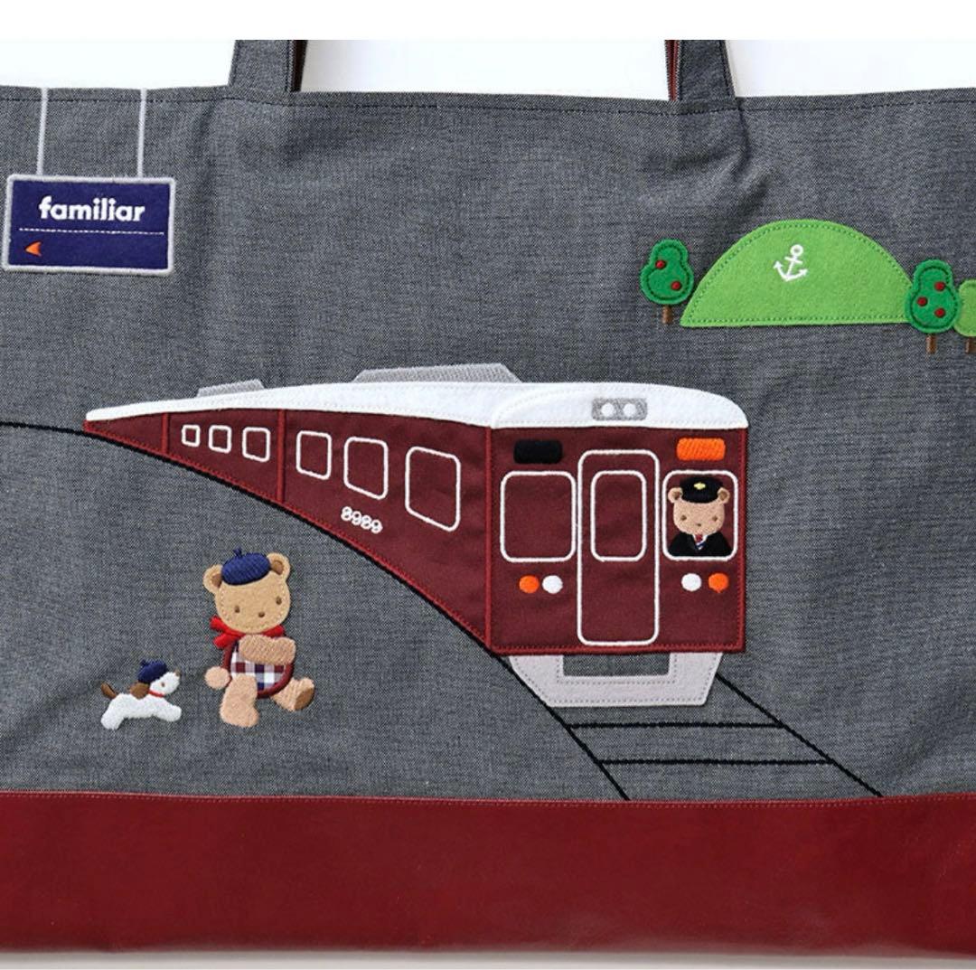 阪急電車ファミリアトートバッグ 阪急電車ファミリアファミリアデニム