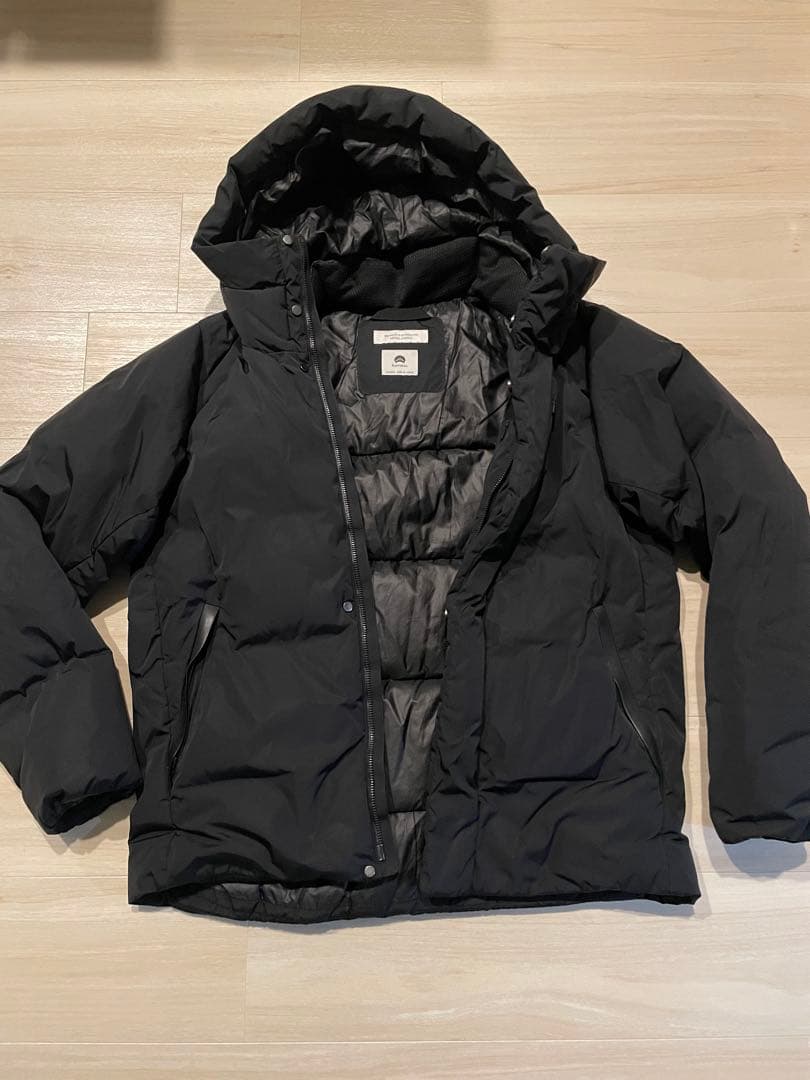 BEAUTY & YOUTH 小松 ダウンジャケット ブラック 中古・古着通販】BEAUTY&YOUTH (ビューティーアンドユース) 小松