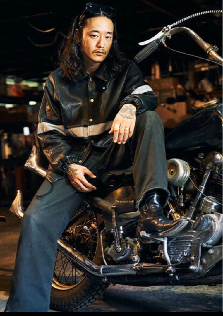 SCHOTT TATTOO STUDIO YAMADA レザー コーチジャケット - メルカリ