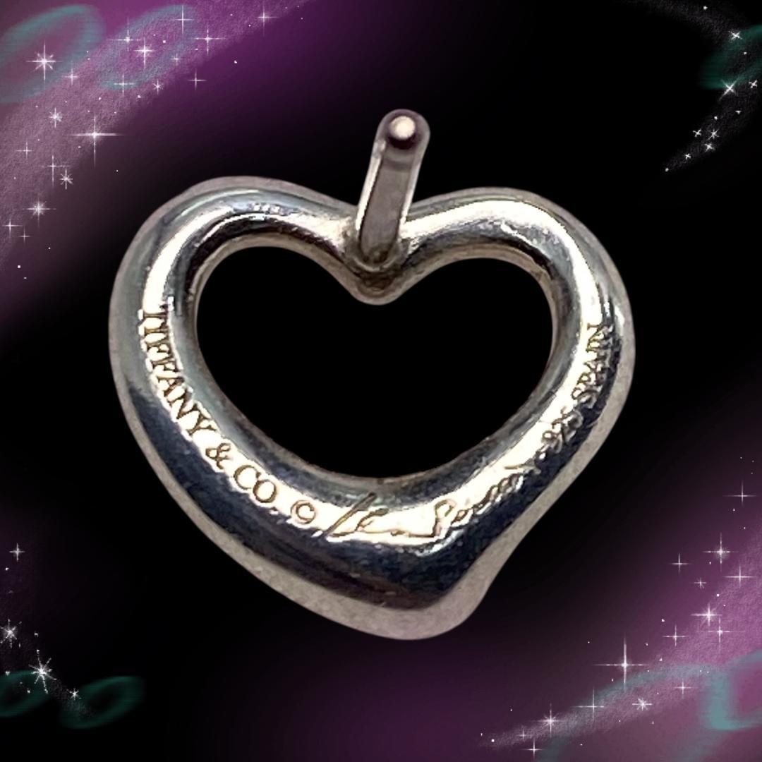 《美品》 ティファニー ピアス片耳 オープンハート SV925