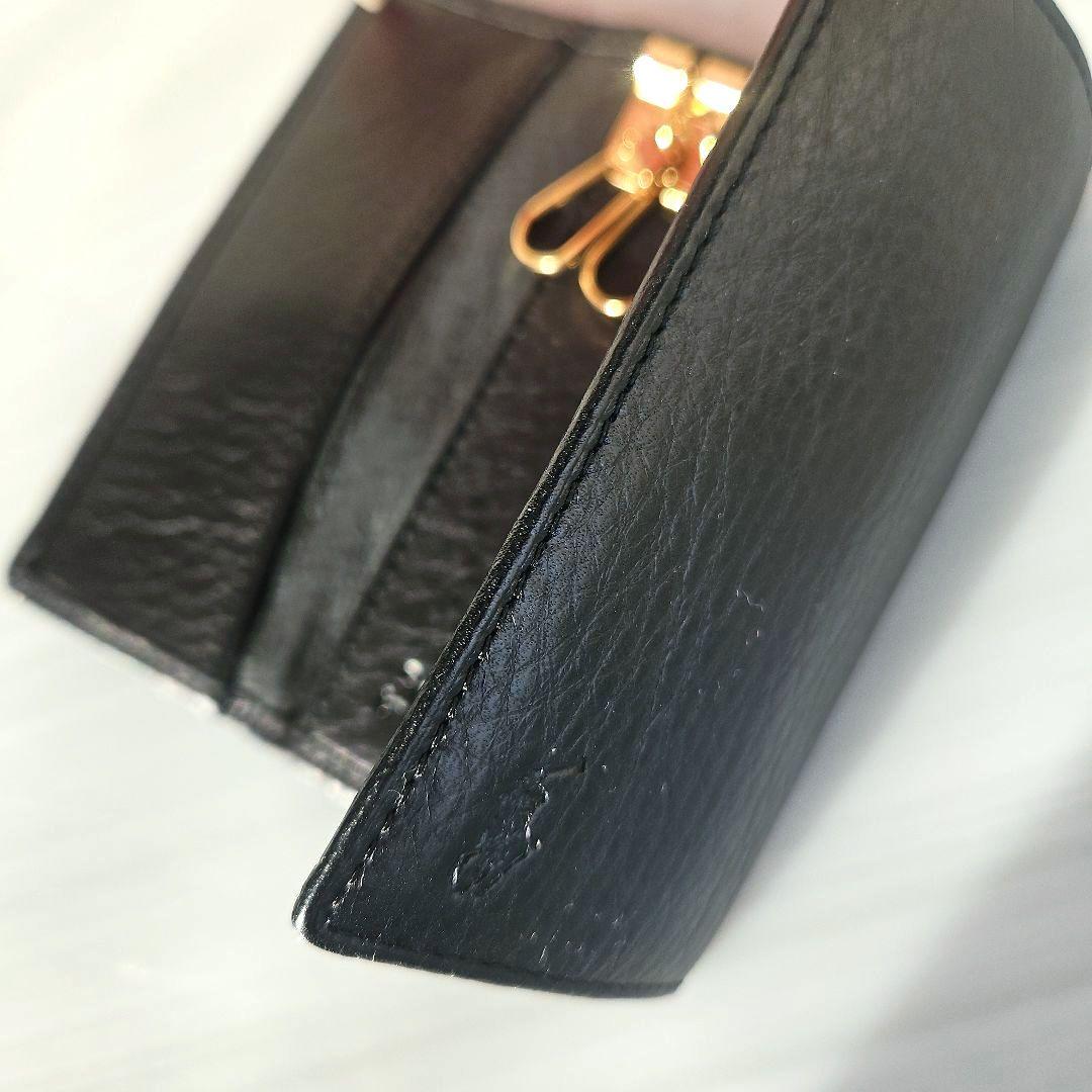 未使用⭐POLO RALPH LAUREN レザーキーケース 5連フック 黒 - メルカリ