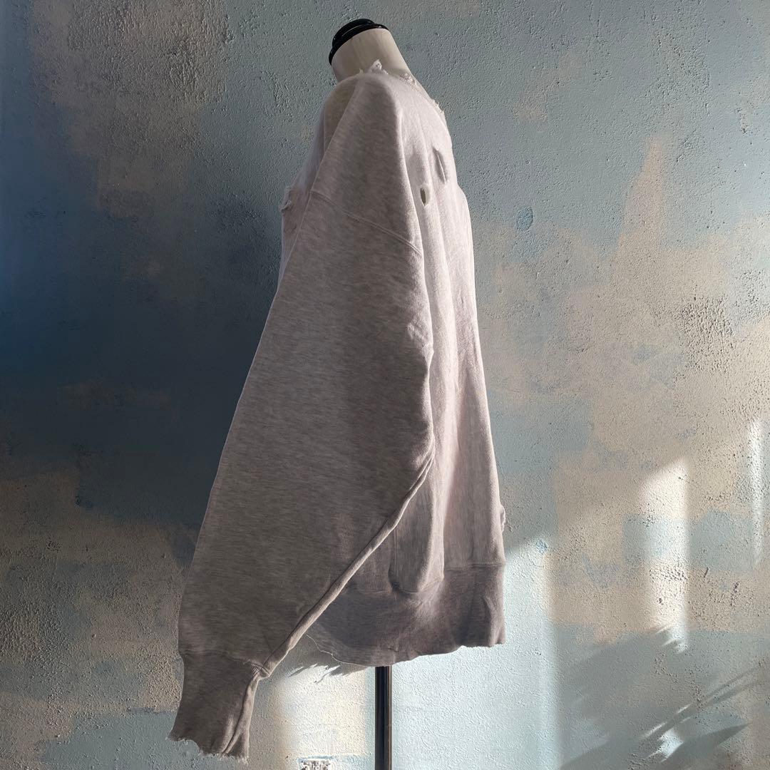 90's grunge is dead“ペイント“杢”XL“boro sweat