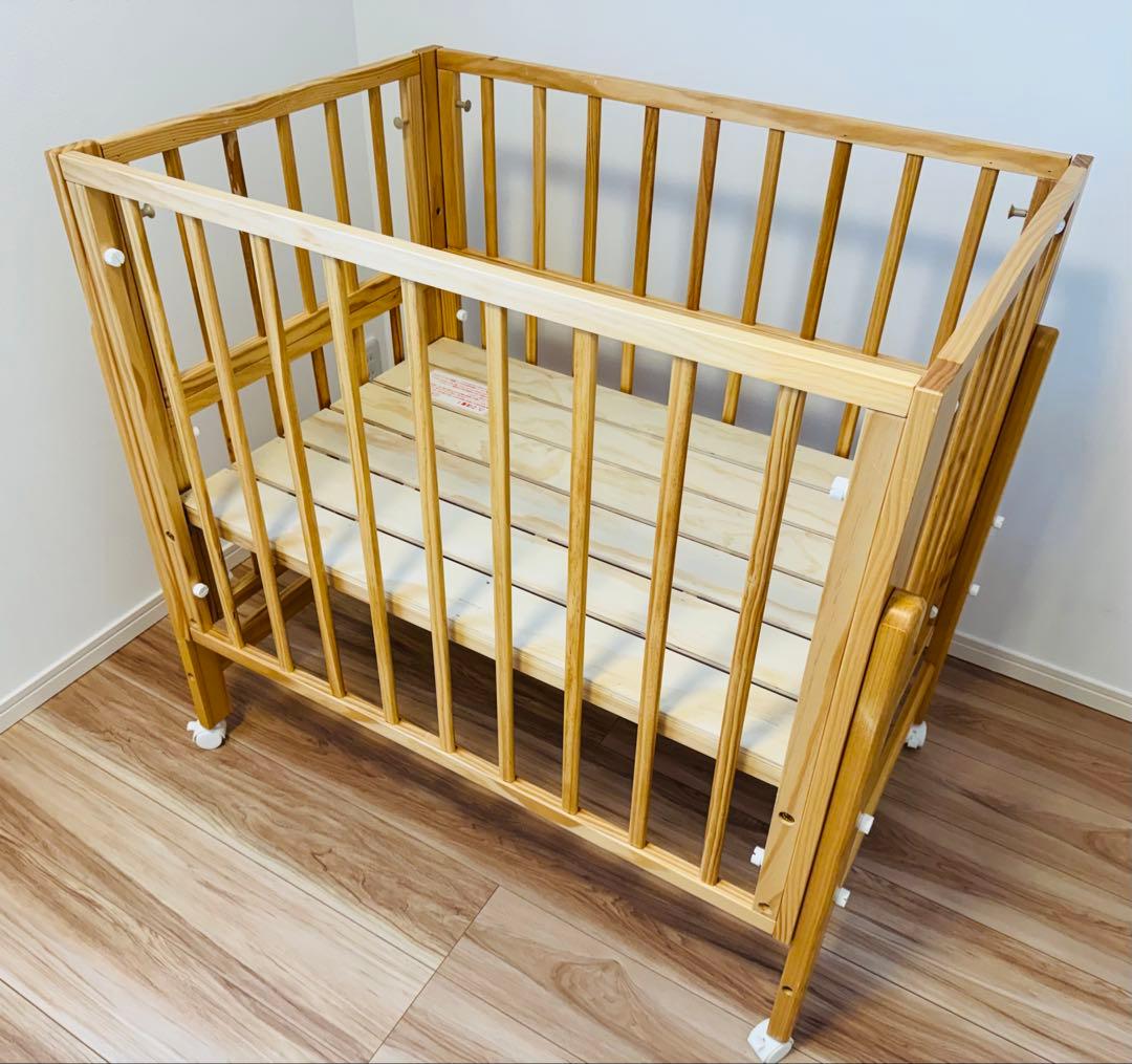 アカチャンホンポ限定 ベビーベッド トールプラスWオープン