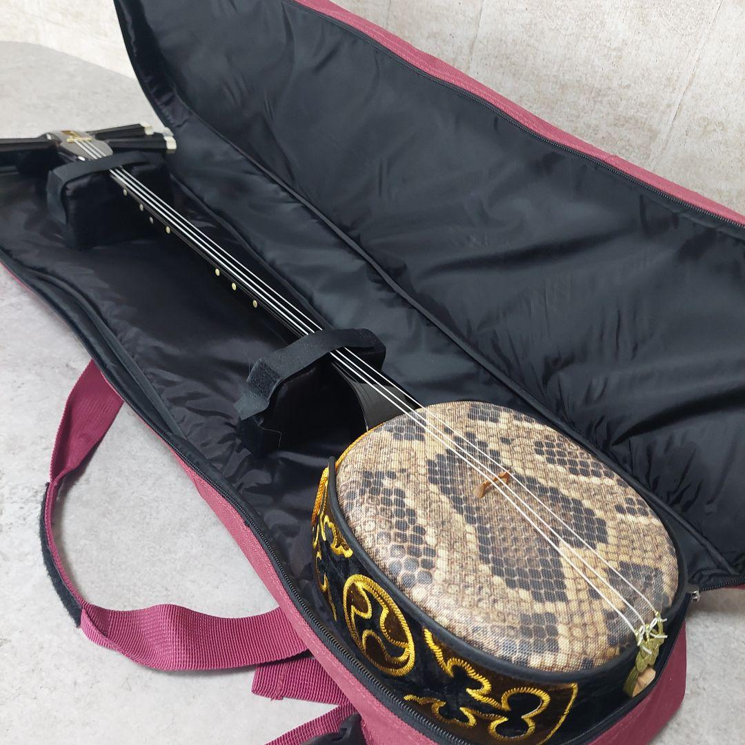 沖縄三線 入門用 初心者向け 人工皮 合皮 三味線 琉球 和楽器 ソフトケース