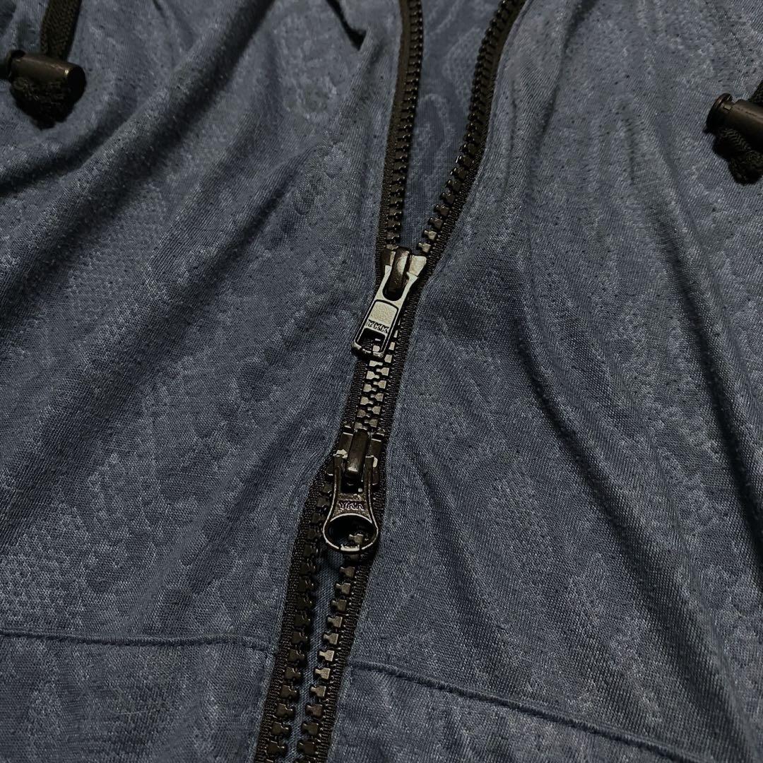L.G.B. python coated zip-up hoodie