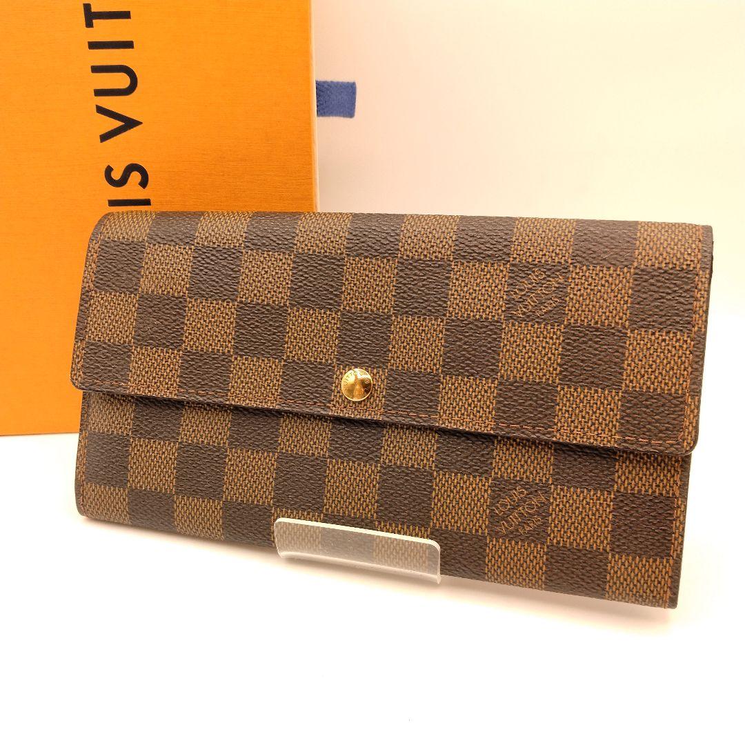 ルイヴィトン 長財布 ダミエエベヌ ポルトフォイユ サラ N61734 - メルカリ