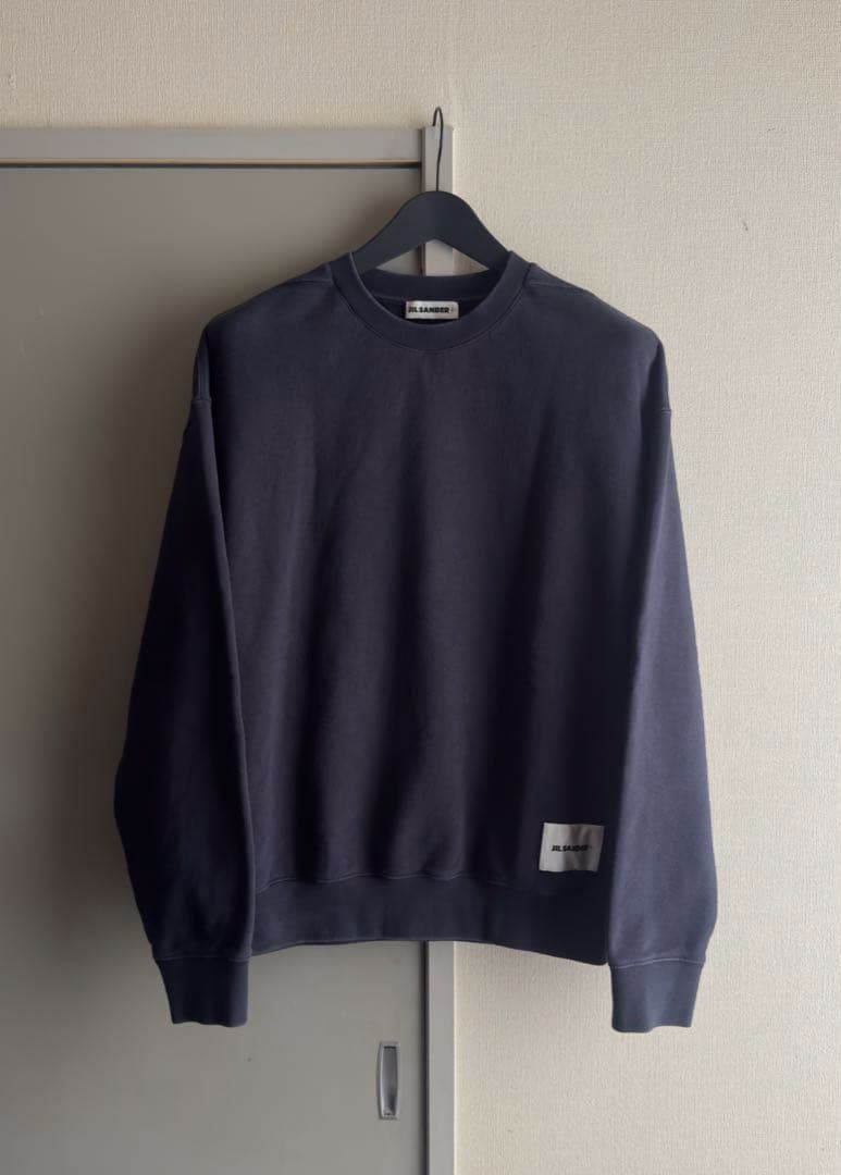 トップス JIL SANDER LOGO CREW-NECK SWEATSHIRT JIL SANDER (ジルサンダー) トレーナー 裏毛 ロゴプリント クルー