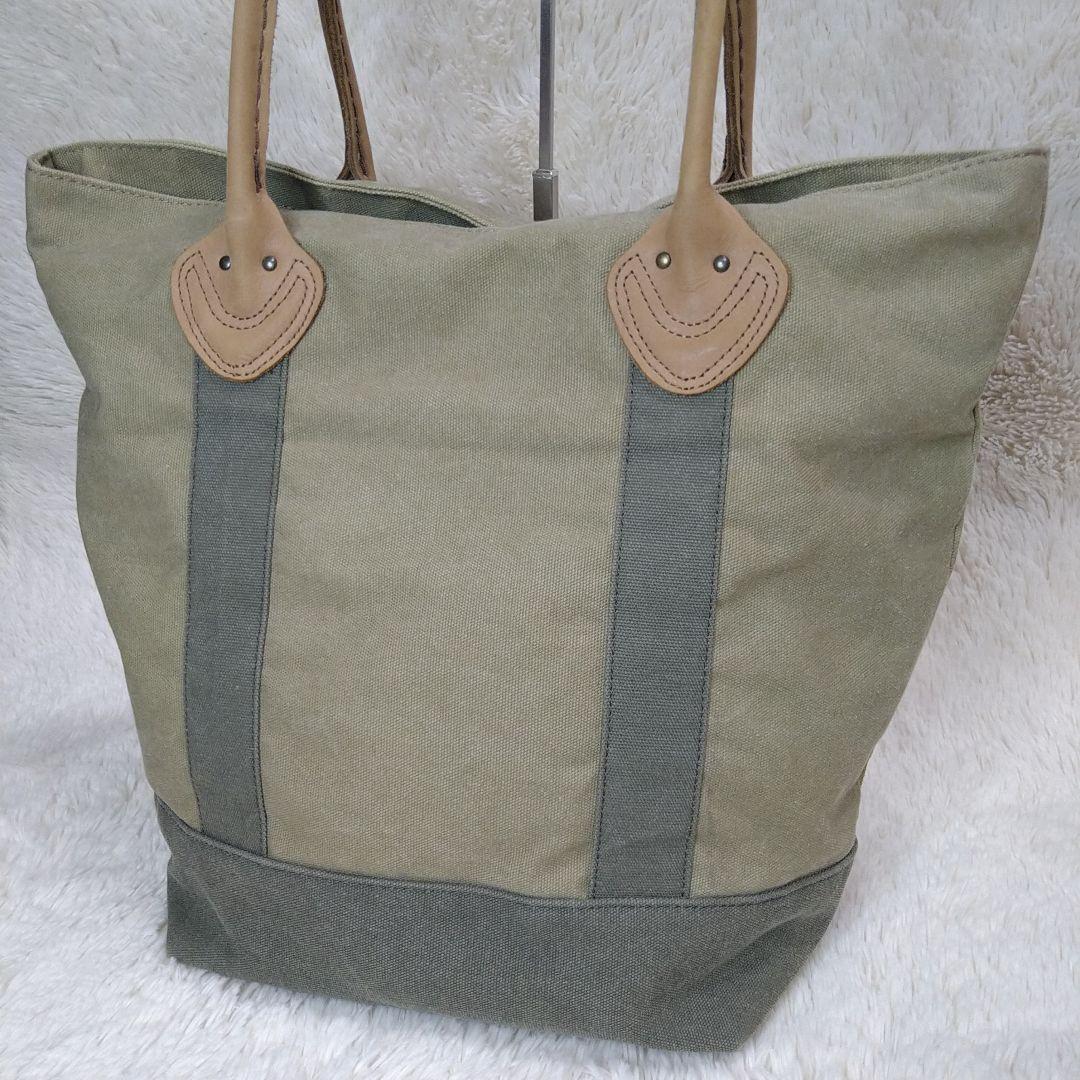90s L.L.Bean ヴィンテージレザーハンドル トートバッグ ブラウン