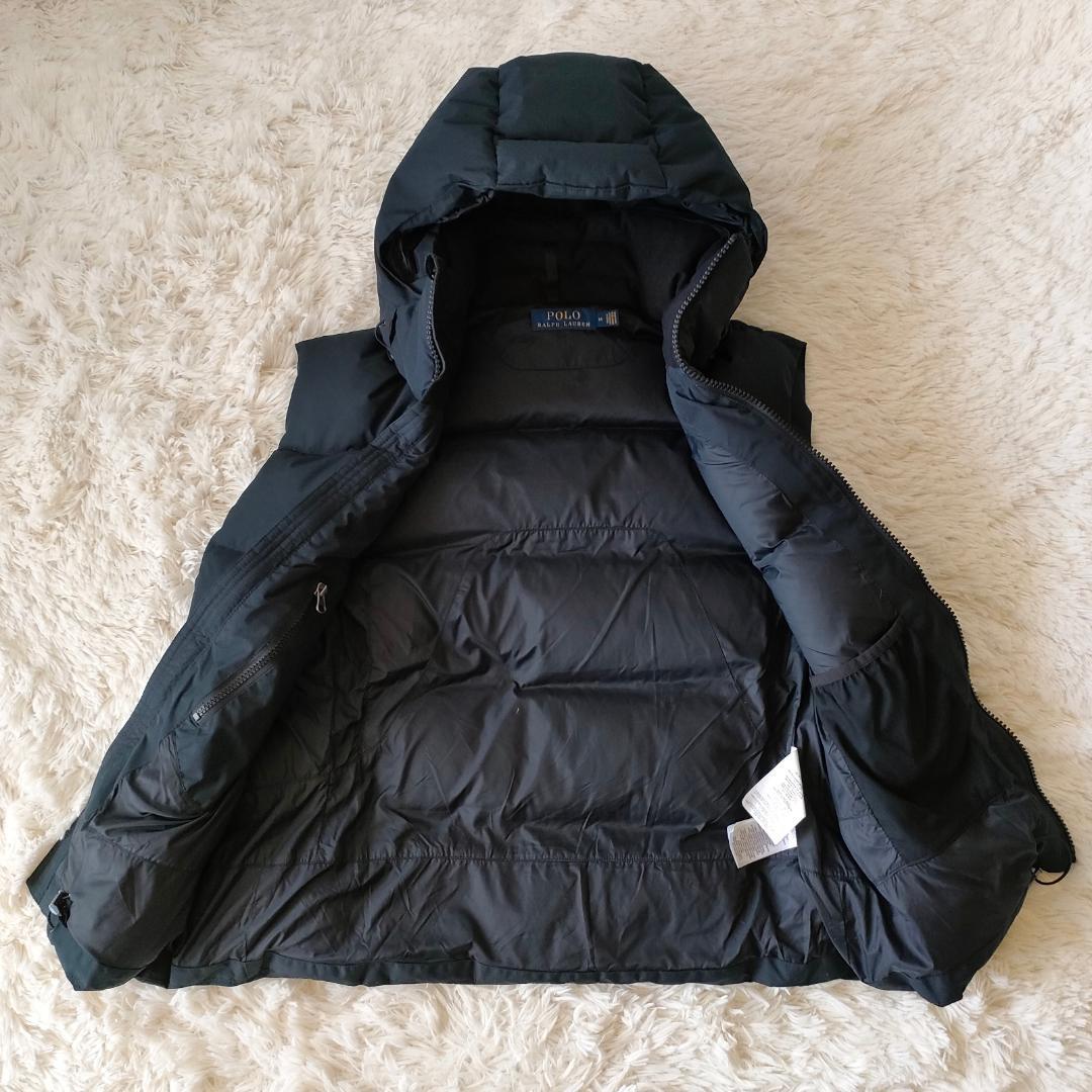 美品 ポロラルフローレン ダウンベスト ビッグポニー 刺繍 2way