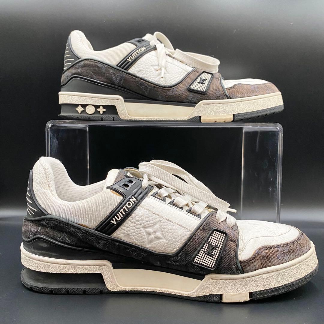 ルイヴィトン LVトレイナーライン スニーカー モノグラム デニム 26.5