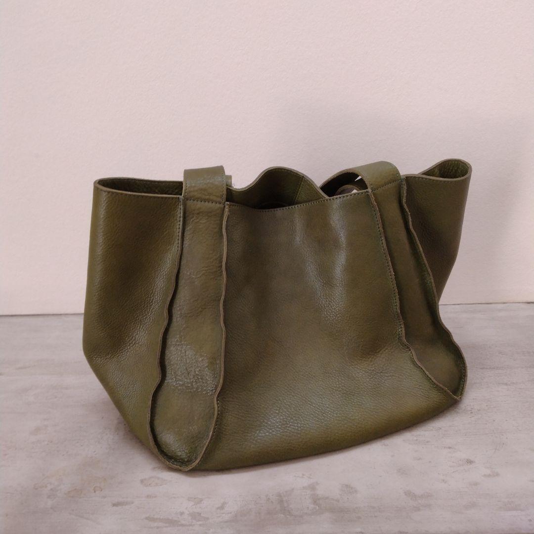 腸*イ様 ヨーガンレール　レザー　トートバッグ　ショルダーバッグ　大容量 ヨーガンレール（JURGEN LEHL） トートバッグ 牛革 A4サイズ収納可