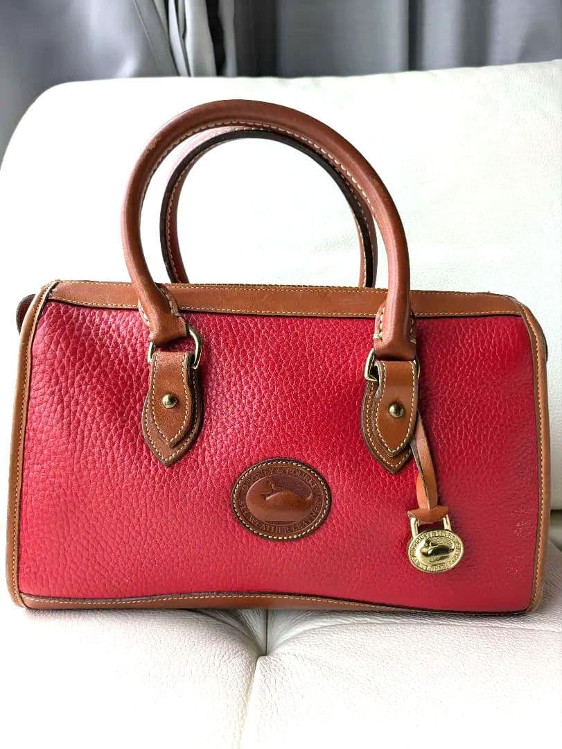 美品】DOONEY&BOURKE 赤 希少 ミニボストン レザー - メルカリ