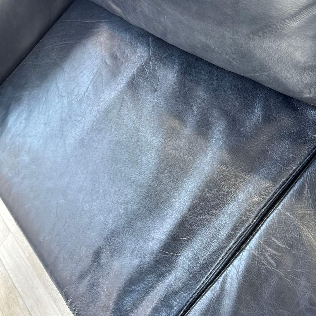 ボーコンセプト I.D.V.2 北欧モダン ブラック本革ソファ