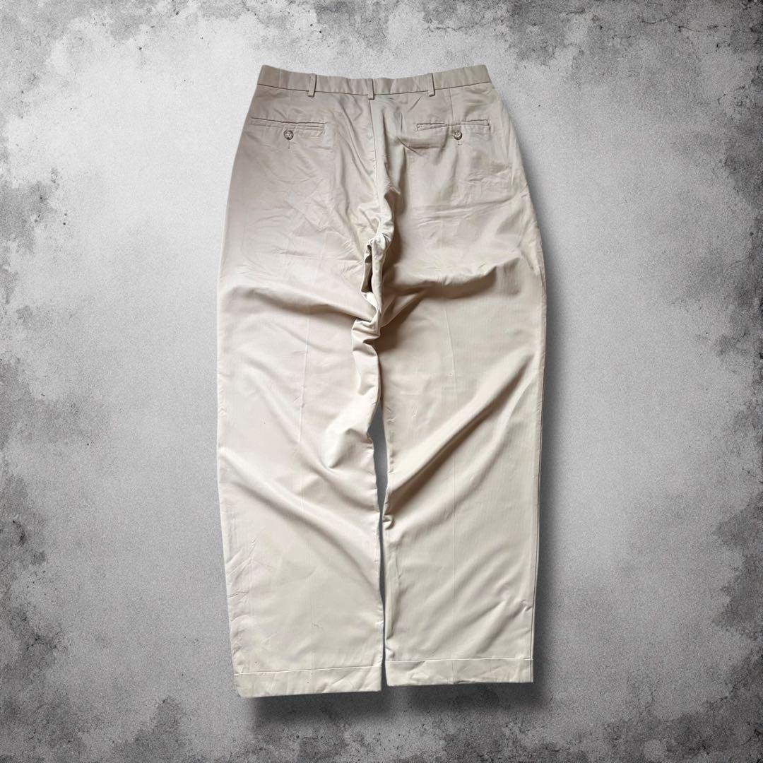 DOCKERS ツータックワイドスラックス ベージュチノ y2k ヴィンテージ