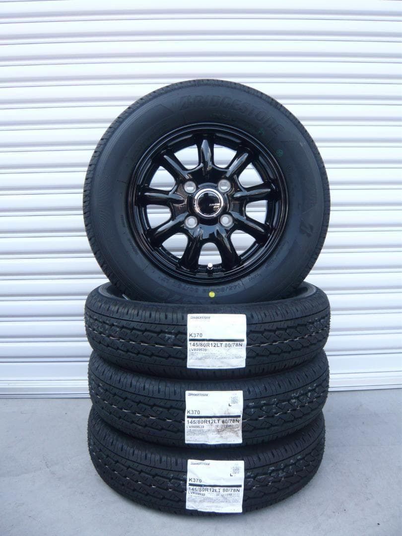 送料込☆ブリヂストンK370☆145/80R12LT☆軽トラ・軽バン・Ｎバン等 BRIDGESTONE（ブリヂストン） K370 145/80R12 80/78N 2026年製造
