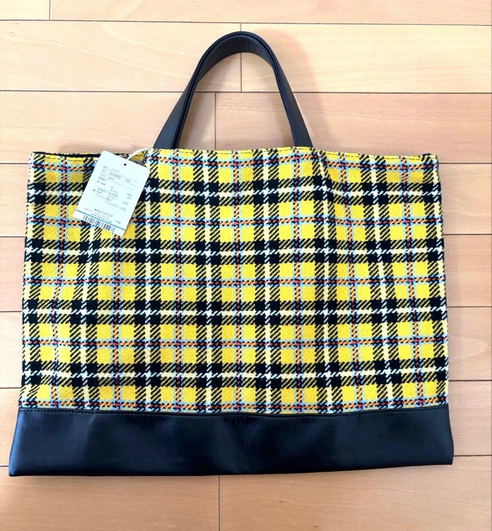 新品タグ付き】ファミリアショー チェック レッスンバッグ 完売品