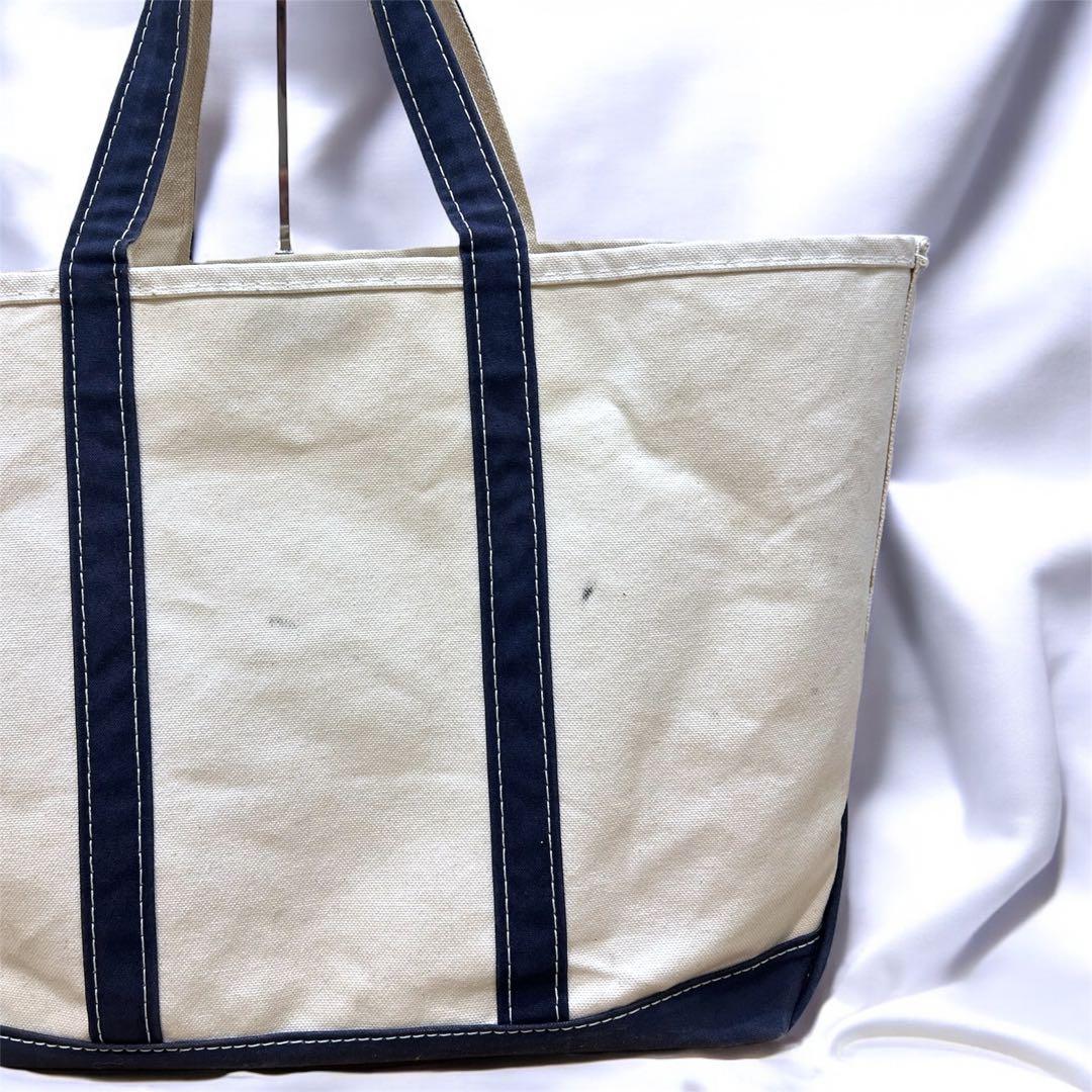 L.L.Bean 90s〜　トートバッグ　USA製　ネイビー　大容量