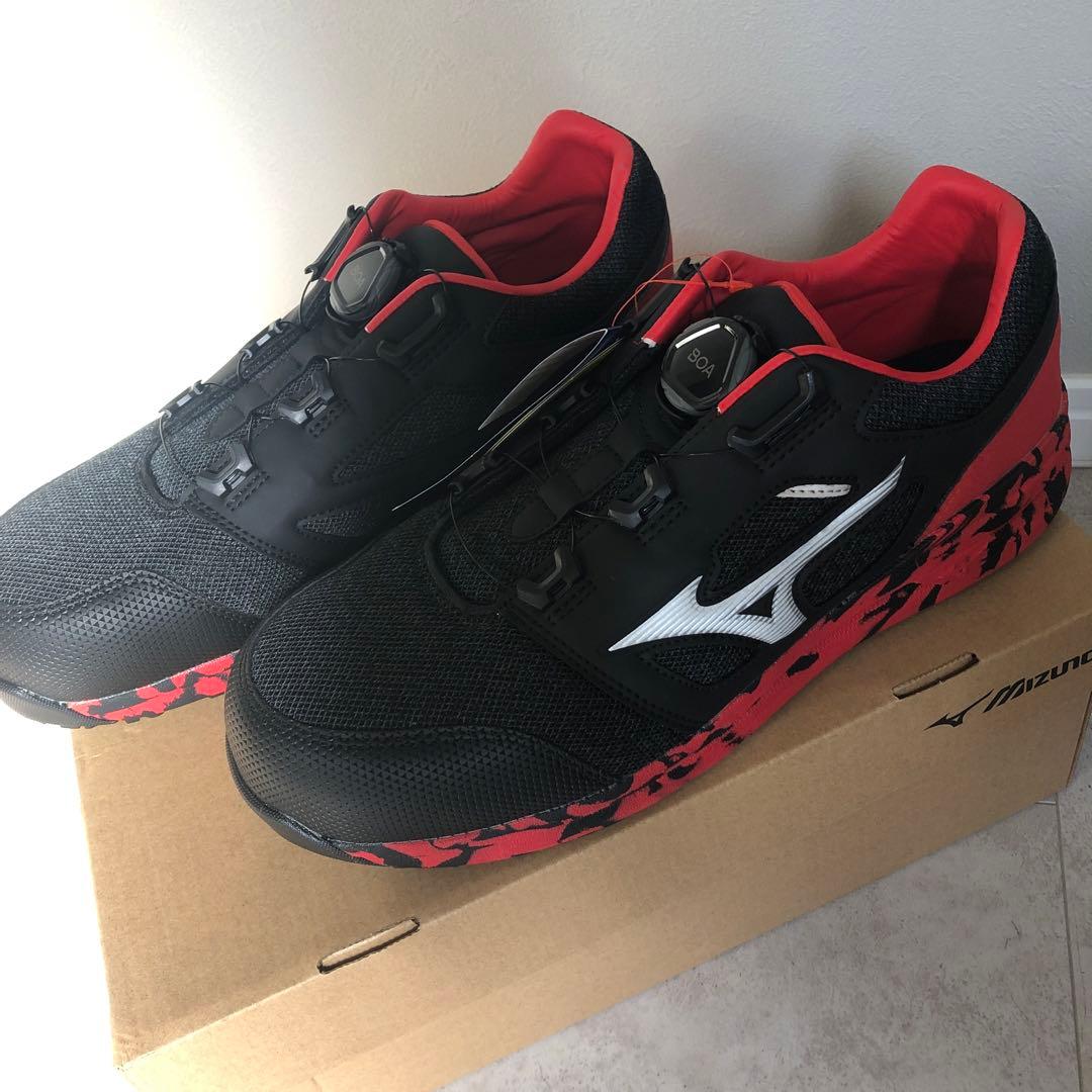 新品未使用　ミズノ　安全靴　オールマイティー　27センチ　黒✖️赤　ブラック 楽天市場】安全靴 ミズノ MIZUNO ALMIGHTY HW2 22L オールマイティ HW2