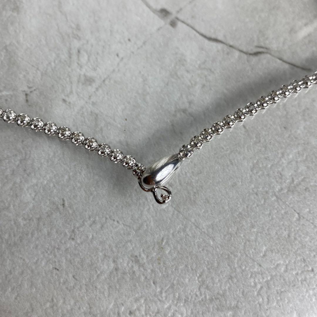 ダイヤモンド 1.00ct SV925 ネックレス テニスネックレス