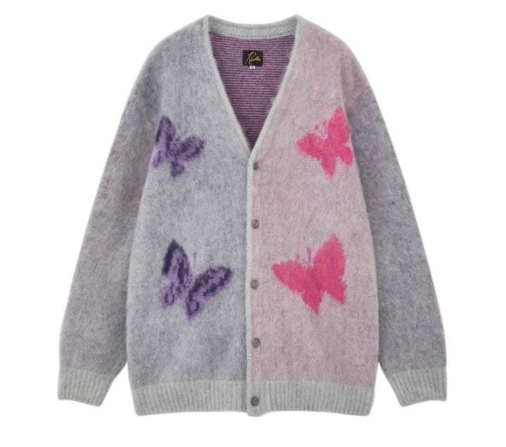 NEEDLES 22fw別注 Mohair Cardigan Papillon, - メルカリ