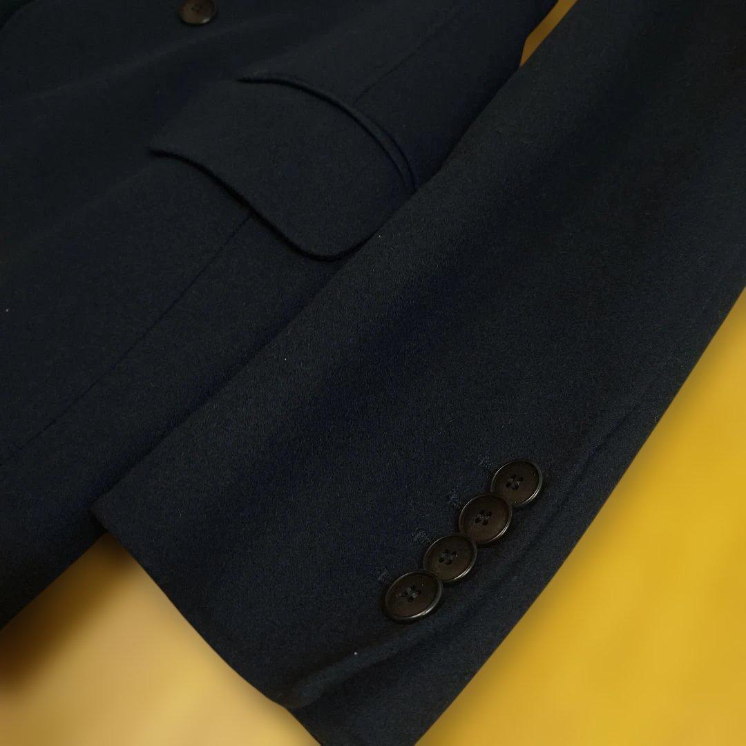 Giorgio Armani ネイビー ダブルブレストカシミヤコート Мサイズ
