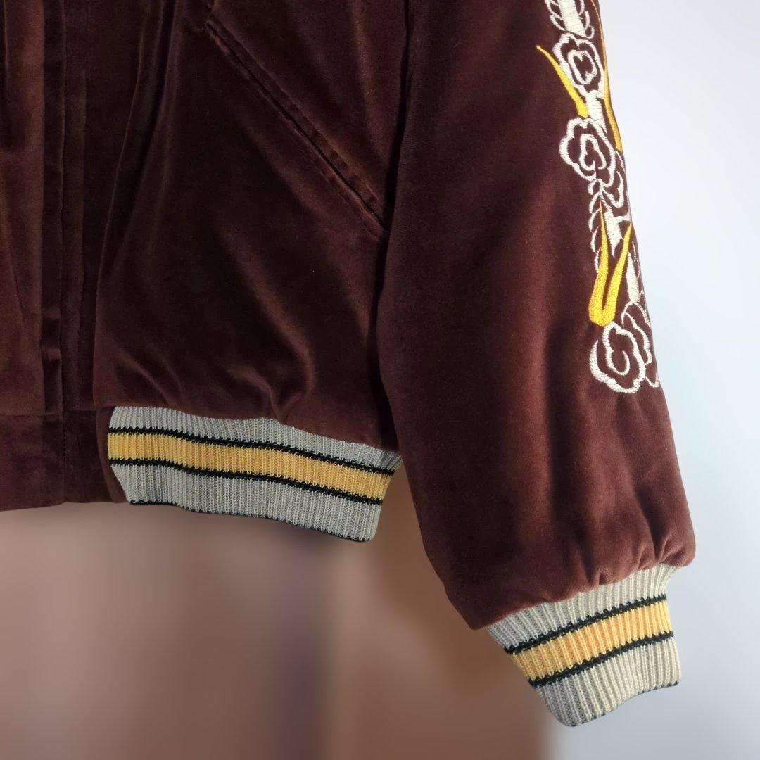 東洋エンタープライズ スカジャン 茶色 ベロア 別珍 sample？レア 虎