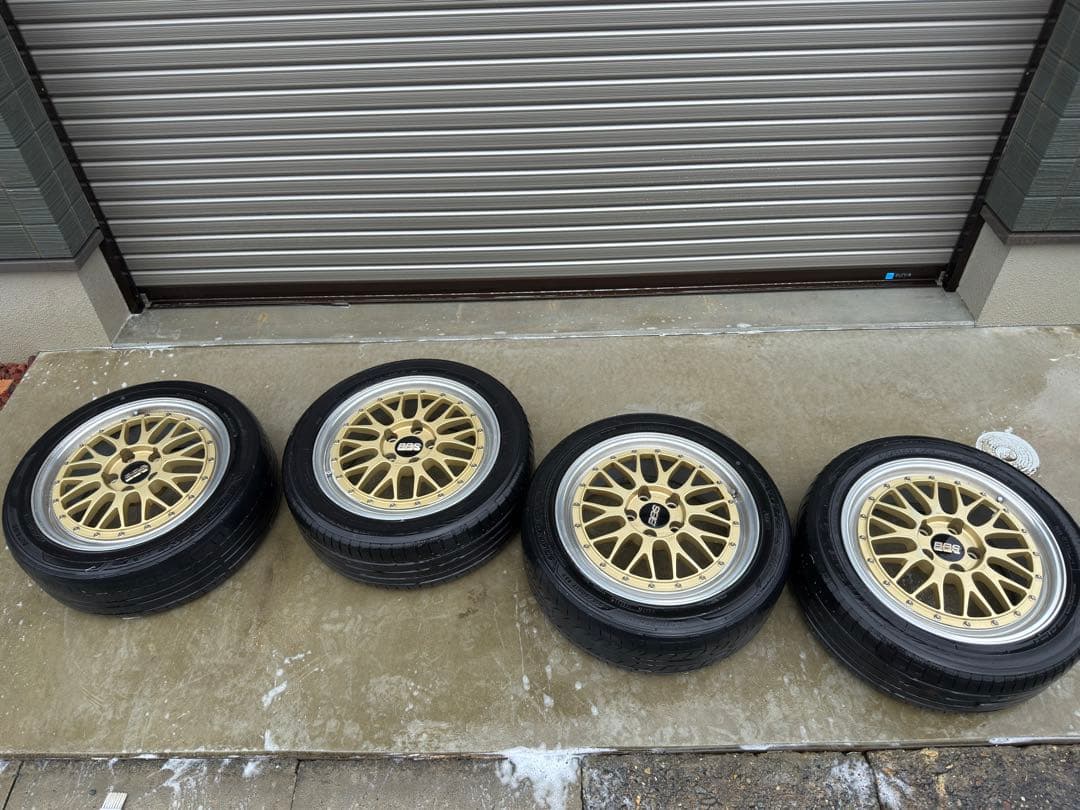 shin　BBS LM 067 ゴールド④ BBS LM 20x9.5 5x112 ET8 Gold Wheel 67mm PFS/Clip Required