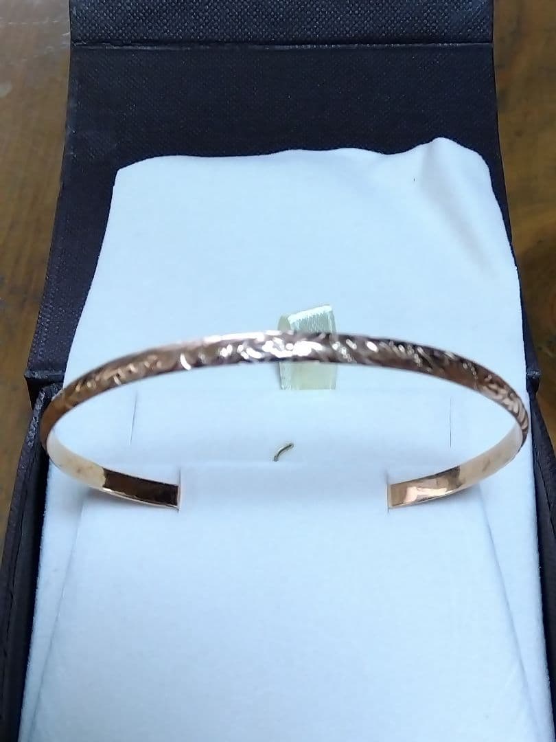 ハワイアンジュエリー　K10　ピンクゴールド　バングル バングル ピンクゴールド レディース ハワイアンジュエリー 10mm