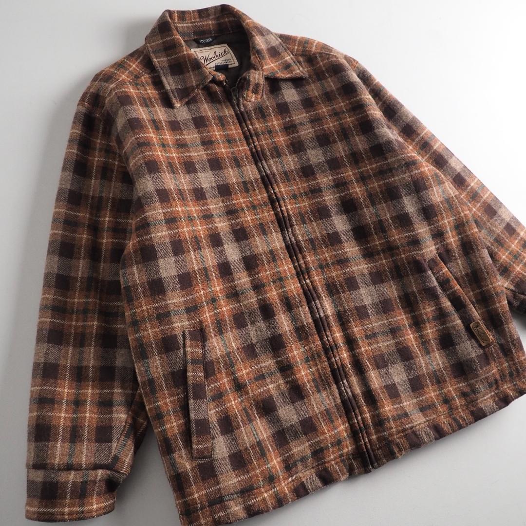 ウールリッチ　アシックス社製　ウールジャケット　裏地キルティング　チェック ウールリッチ Woolrich アシックス社製 ウールジャケット 裏地