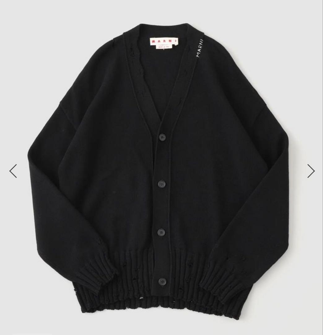 【MARNI マルニ】 DishevelledCardiganBK size54 マルニ MARNI マルニ MARNI ZIPPED CARD CASE ジップドカードケース