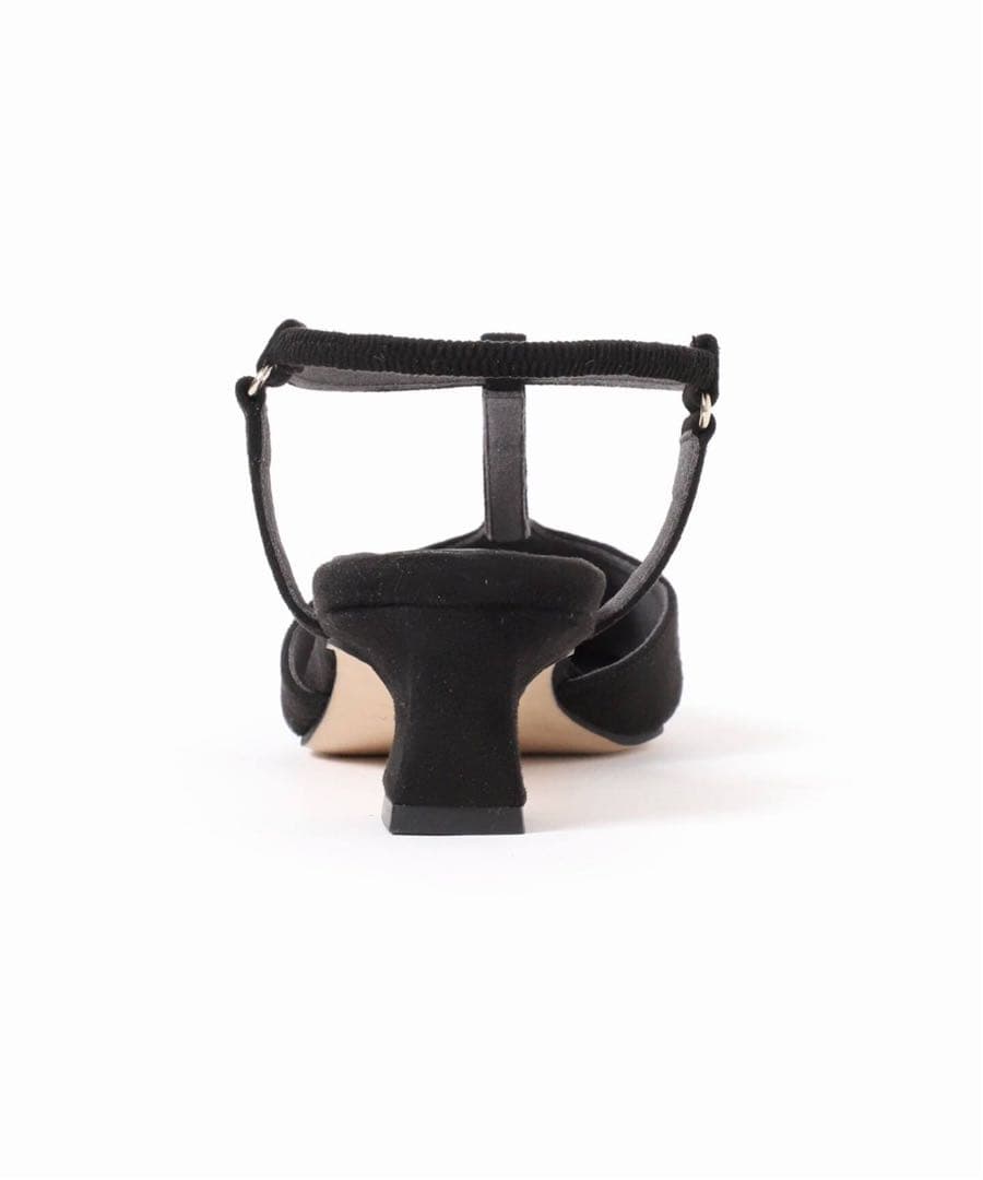 LE TALON ルタロン 4cmTストラップパンプス ブラック 22.5cm