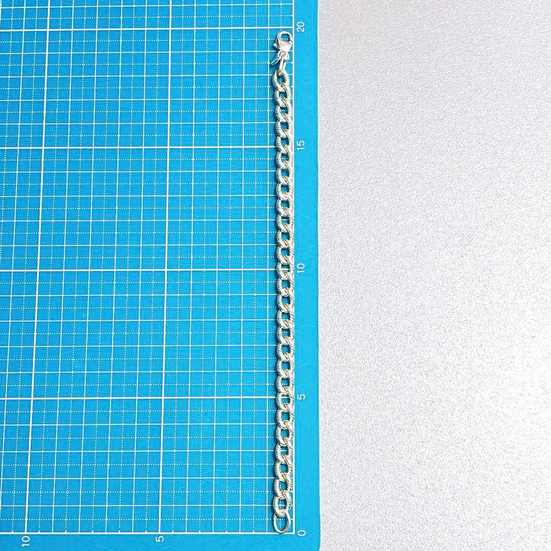 【美品】19.7cm ティファニー ツイストロープ リンク ブレスレット 925