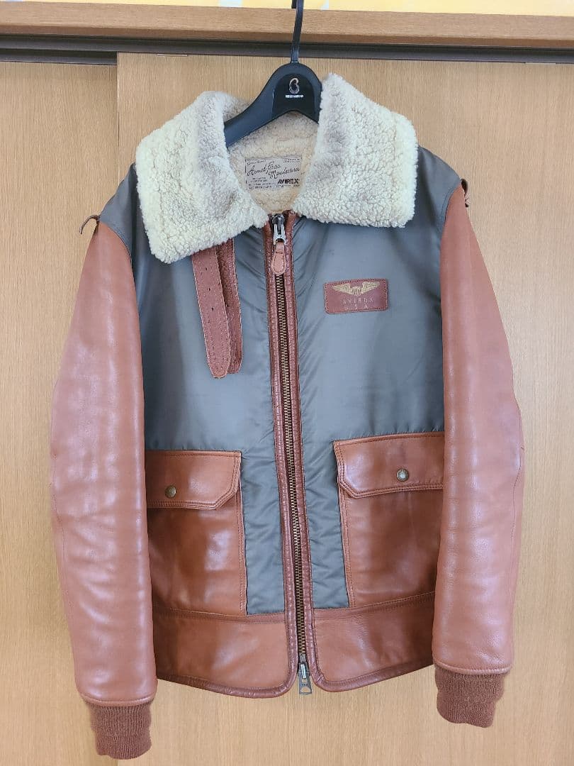 senaninアビレックス　ムートンコンビレザージャケット 楽天市場】AVIREX アヴィレックス レザー ジャケット B-3 アウター