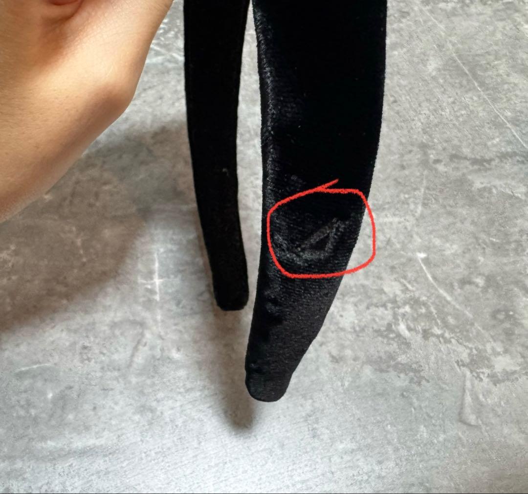 ALEXANDRE DE PARIS ブラック　カチューシャ　2.5cm