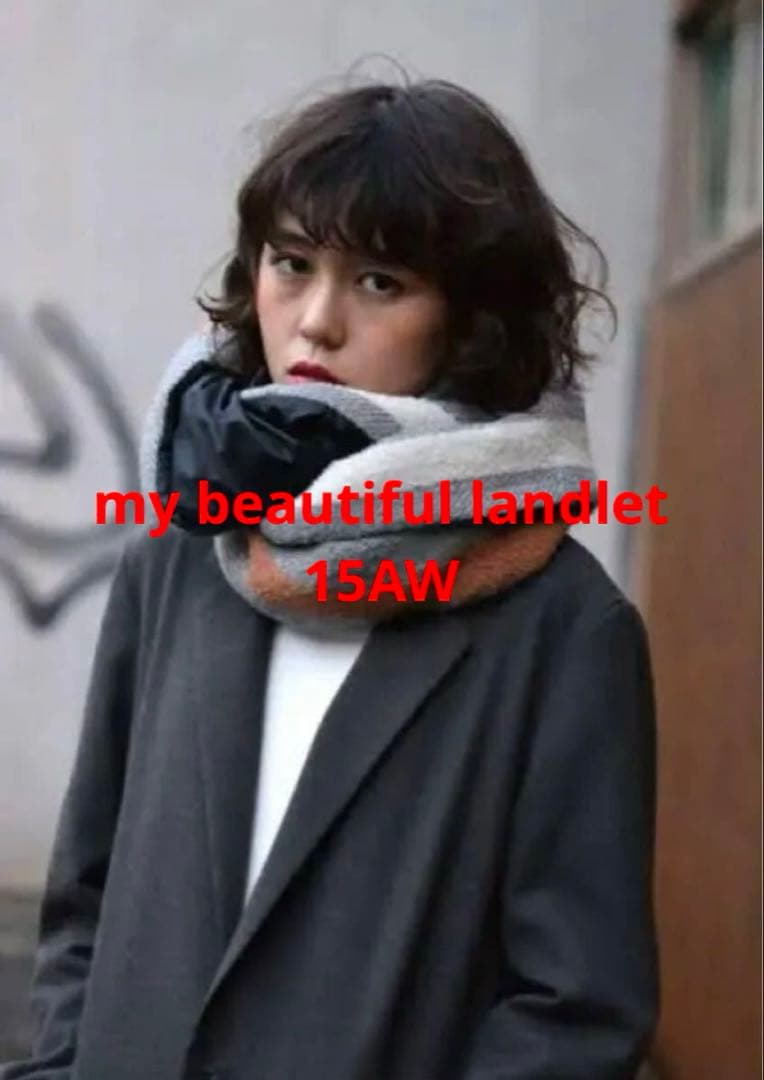 【15AW my beautiful landletランダムストライプスヌード】 15AW my beautiful landletランダムストライプスヌード】