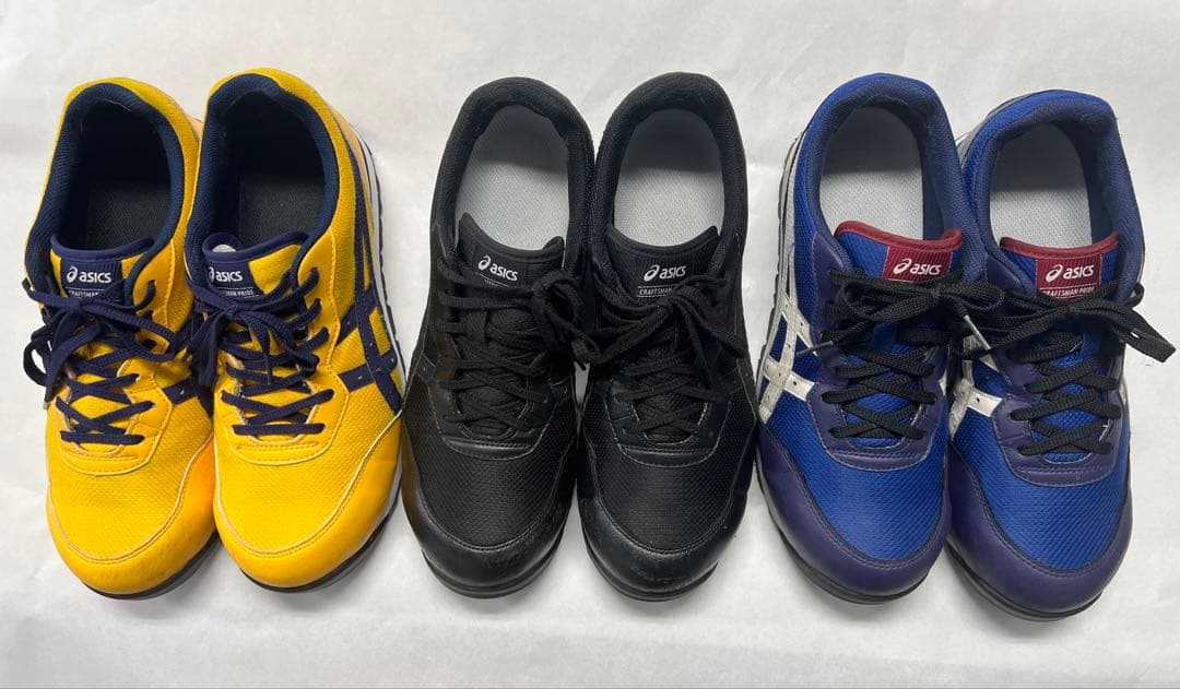 アシックス ウィンジョブ CP201 サイズ27.5 CP201 安全靴 3足 ASICS（アシックス） 安全靴 ローカット ウィンジョブ CP201 紐