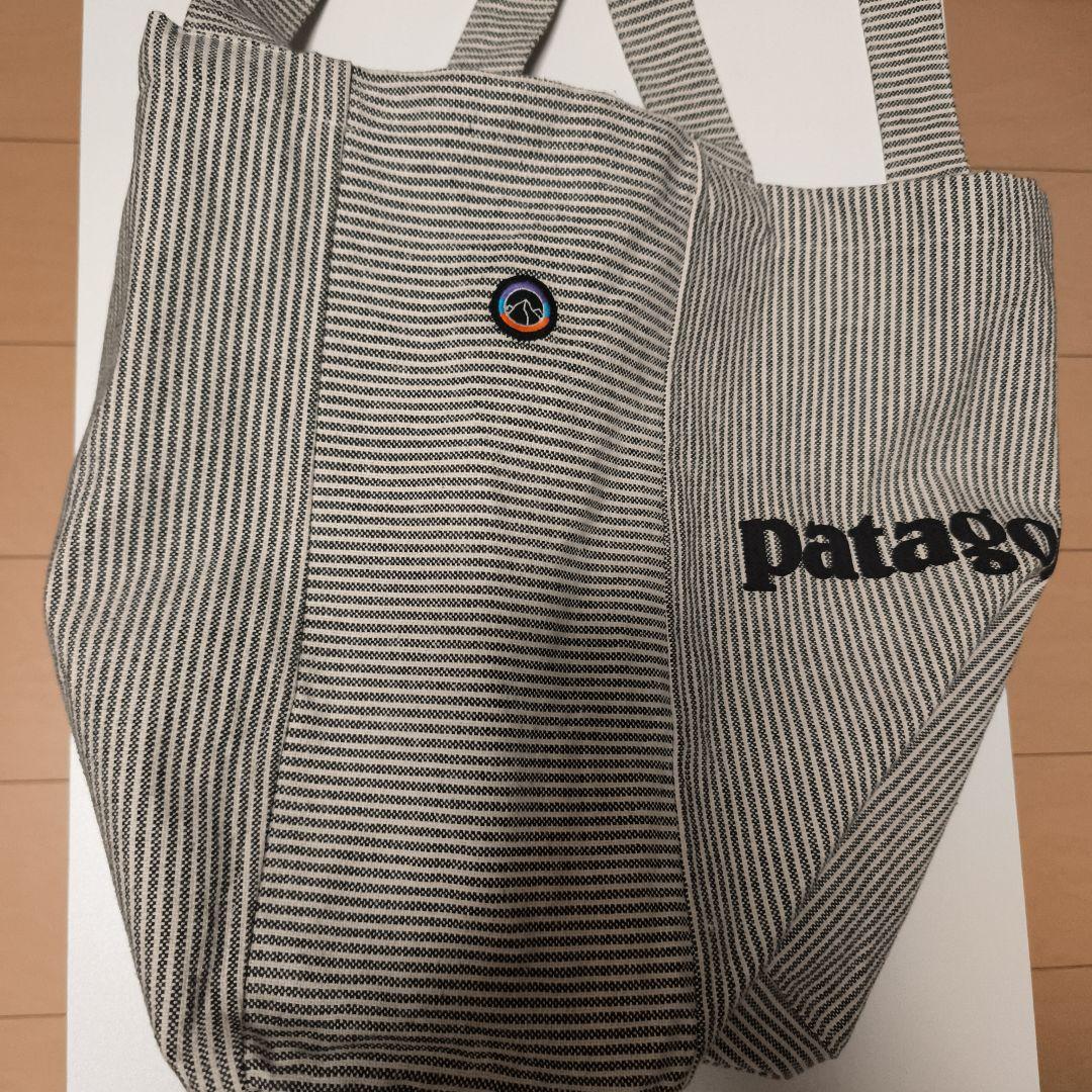 パタゴニア リサイクルマーケットトート FIFS ストライプ ホワイト
