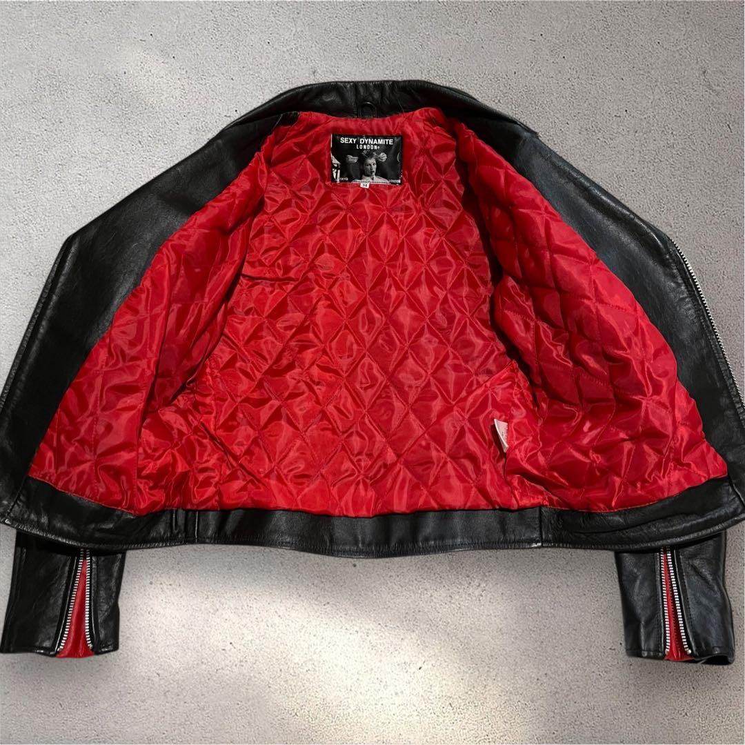 セクシーダイナマイトロンドン ライダースジャケット 牛革 本革