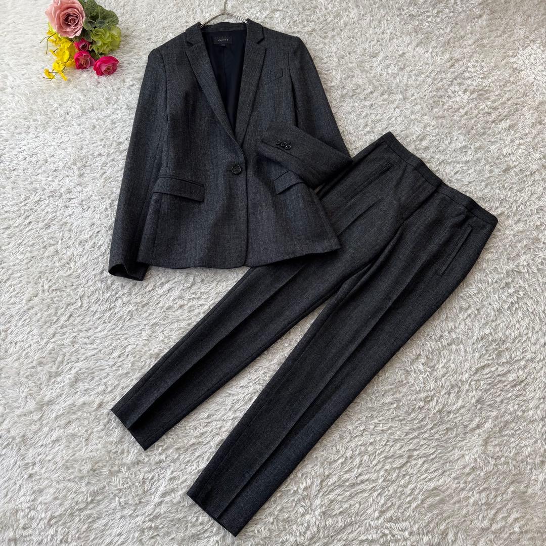 極美品 セオリー セットアップ パンツスーツ COSMIC テーラードジャケット theory（セオリー） 良品 SAXONY SOFT ZIYON テーラードジャケット