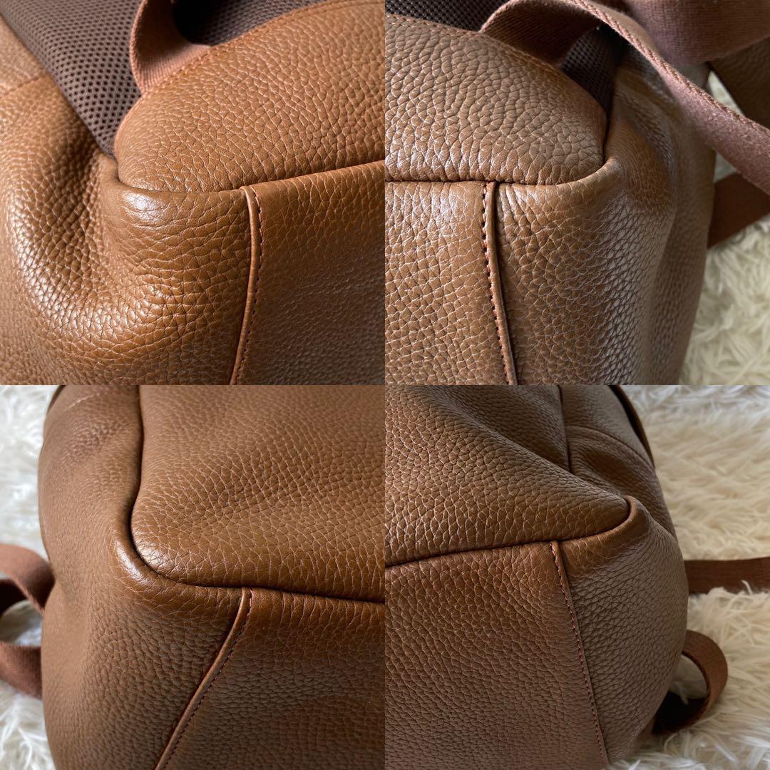 ⭐︎専用商品⭐︎♢Ch!III♢レザーバックパック リュック しぼ革 ブラウン