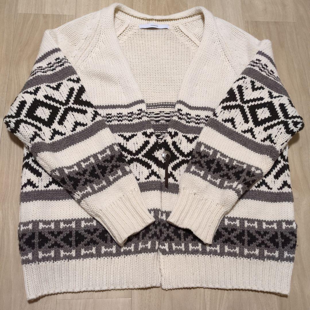 FRAMeWORK ジャガードカーディガン　完売品 FRAMeWORK（フレームワーク） カーディガン 「追加」ジャガード