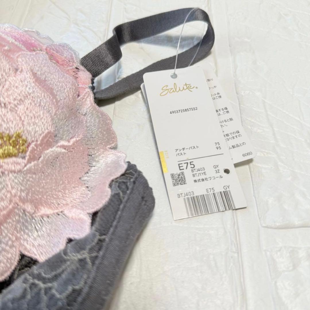 新品】wacoal サルート 03 ブラ ソングセット E75M GY - メルカリ