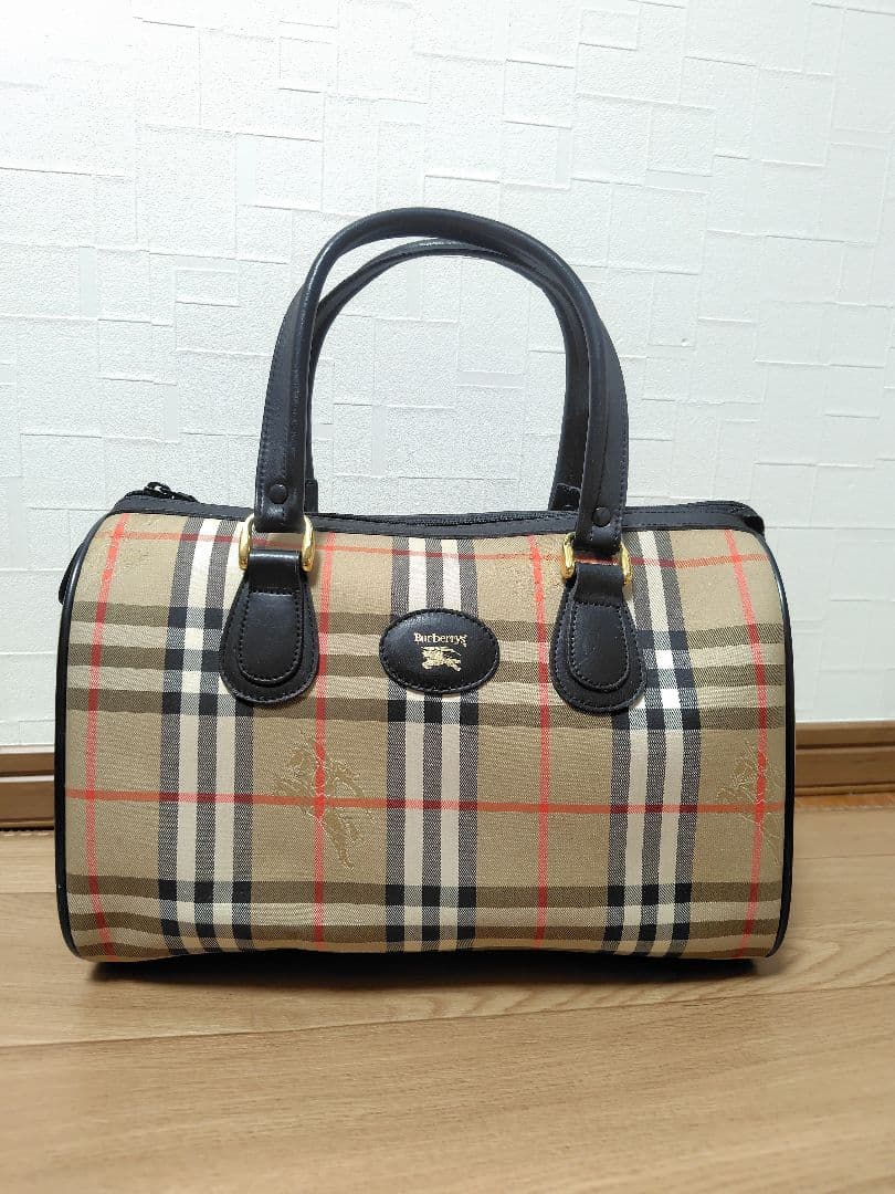 バーバリー　ミニボストンバッグ　ノバチェック バーバリー Burberry ミニボストン ワンマイルバッグ ノバチェック