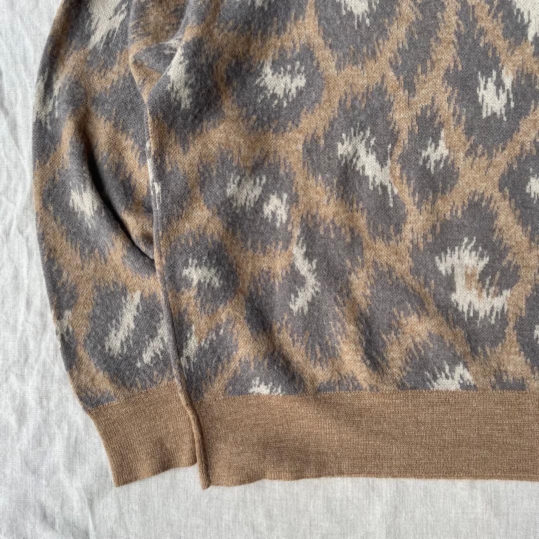 evisen skateboard モヘアニット セーター レオパード L|mercari