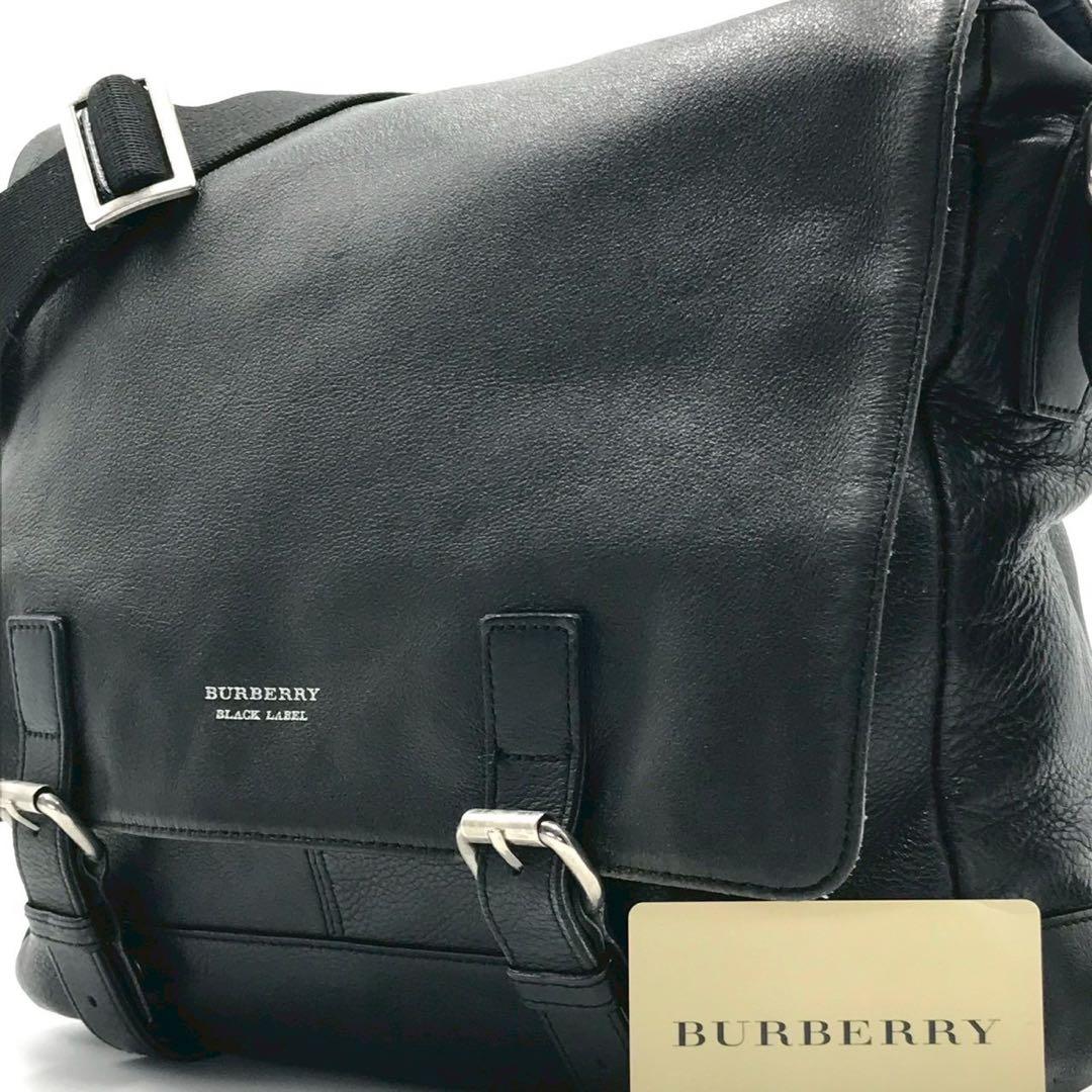 BURBERRY BLACK LABEL A4収納 メッセンジャーバッグ美品 希少