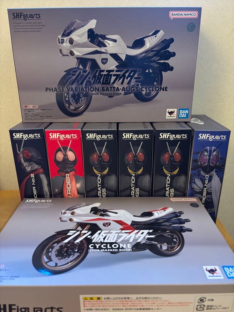 シン仮面ライダーフィギュアーツ 6体 + サイクロンセット S.H.Figuarts シンサイクロン号（シン・仮面ライダー） | 仮面ライダー